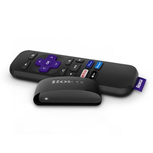 Roku - Express (2019) HD Streaming Media Player with High Speed HDMI Cable and Simple Remote - Black-Front_Standard