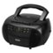 Jensen - Portable Bluetooth CD Music System CD-550ABT, Built-in Speakers, Cassette Player/Recorder, AM/FM Radio, Aux - Black-Front_Standard