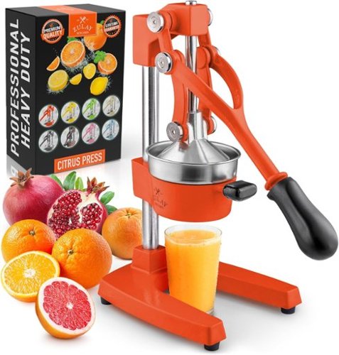 Zulay Kitchen Cast Iron Manual Citrus Press & Squeezer Juicer