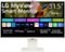 LG - MyView 32" IPS 4K UHD 60Hz Smart Monitor with Detachable Full HD Webcam (HDMI, USB-C) - White-Front_Standard