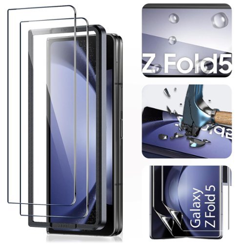 SaharaCase ZeroDamage Ultra Strong+ Tempered Glass + Film Screen Protector for Samsung Galaxy Z Fold5 (2-Pack) - Clear HOW TO BUY