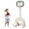 Costway - 3-in-1 Kids Basketball Hoop Set Adjustable Sports Activity Center w/Balls - Green-Front_Standard