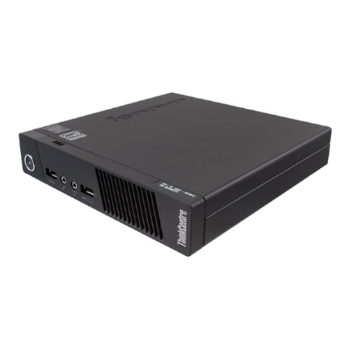 Lenovo - Refurbished Excellent - Thinkcentre M93P Mini PC Intel Core i5-4570T 2.90 GHz 8GB Ram 240GB SSD Linux - Black-Front_Standard 