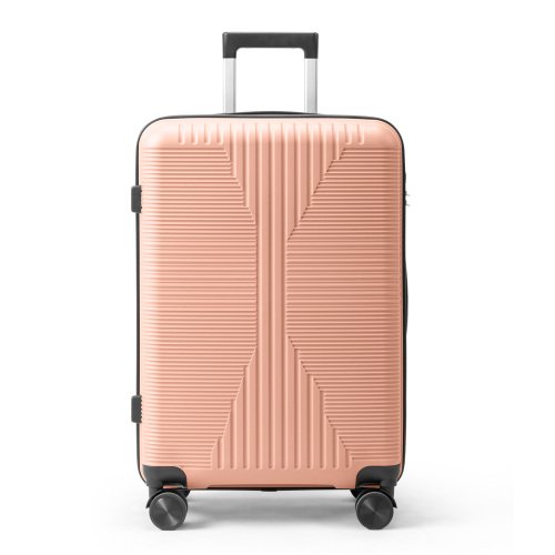 Winado - 24" Hardshell Carry On Luggage with Spinner Wheels Lightweight PP Hardside Small Suitcase with Built-in Lock - Rose Gold-Front_Standard 