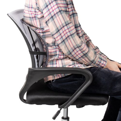 Mind Reader Harmony 4 pc Back Support Black SHOP ONLINE
