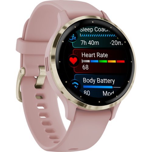 Garmin Venu 3S GPS Smartwatch 41 mm Fiber-reinforced polymer - Stainless Steel and Dust Rose HOW TO BUY