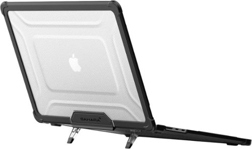 SaharaCase - Raider ProArmor Case for Apple MacBook Air 15" M2/M3/M4 (2023-2025) Laptops - Scorpion Black-Angle_Standard 