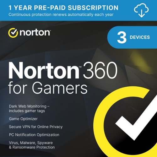  Norton - 360 for Gamers (3 Device) Antivirus Internet Security Software + Game Optimizer + VPN (1 Year Subscription) - Android, Apple iOS, Mac OS, Windows [Digital]