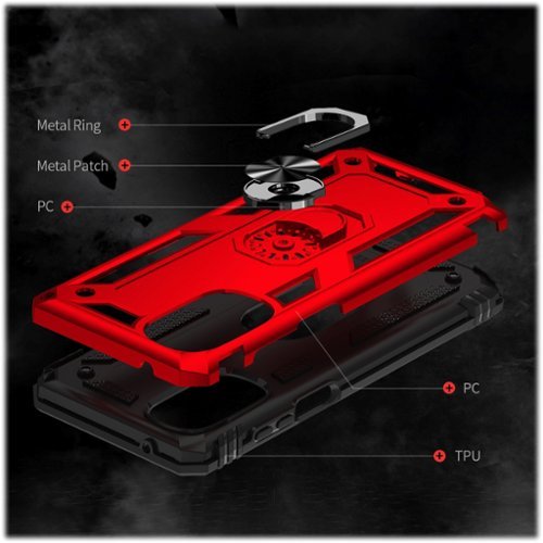 SaharaCase Military Kickstand Case for Motorola G Stylus 4G 2022 - Red SHOP ONLINE