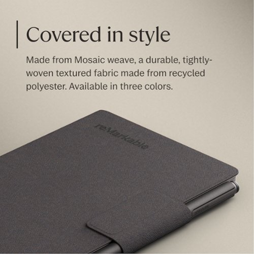 reMarkable Paper Pro Move - Mosaic weave Book Folio for your 7.3'' paper tablet - Basalt GLOBAL SHIPPING