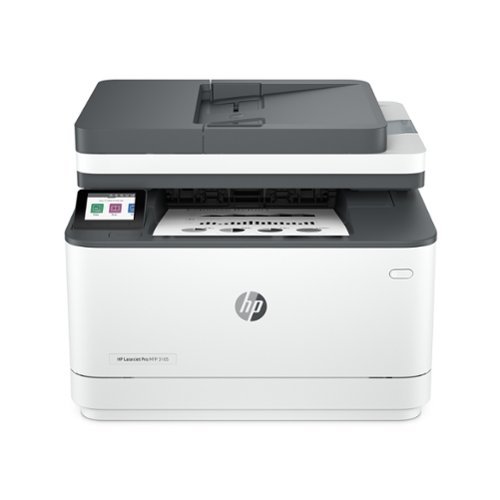 HP - LaserJet Pro MFP 3105sdw Wireless AI-Enabled Black-and-White All-in-One Laser Printer - White
