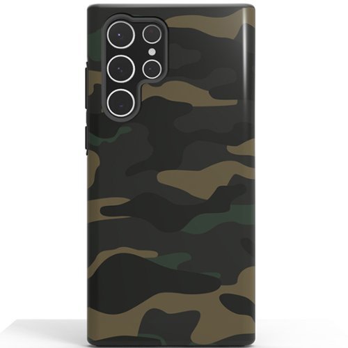 ArtsCase - StrongFit Designers Case for Samsung S22 Ultra - Green Camo-Front_Standard 