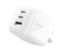 Belkin - 3-Port GaN Wall Charger 70W, USB-C and USB-A ports, charge smartphone, laptop, earbuds, Apple Watch or tablet - White-Front_Standard