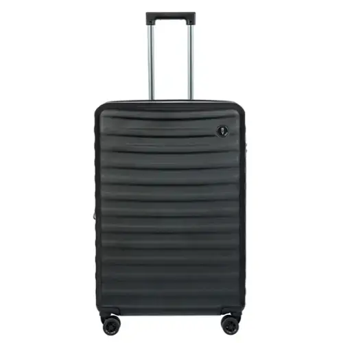 Front. Bric's - Nausicaa Hardside Expandable 30" Large Checked Spinner Luggage - Black.