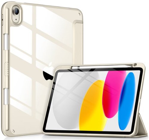 DTTO - Case for iPad (A16) 11-inch 2025 and iPad 10th Generation 10.9 Inch 2022, Clear Back and TPU Shockproof Frame Cover - Champagne Gold-Front_Standard 