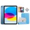 Apple - 11-inch iPad A16 chip with Wi-Fi - 256GB - With Case Bundle - Blue-Front_Standard