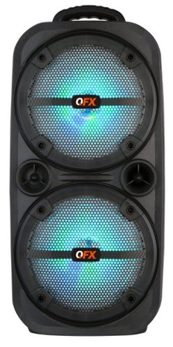 

QFX - Bluetooth Rechargeable Speaker with LED Party Lights - Black