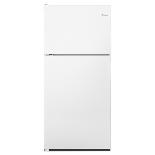 Amana - 18 Cu. Ft. Top-Freezer Refrigerator with Glass Shelves - White-Front_Standard 