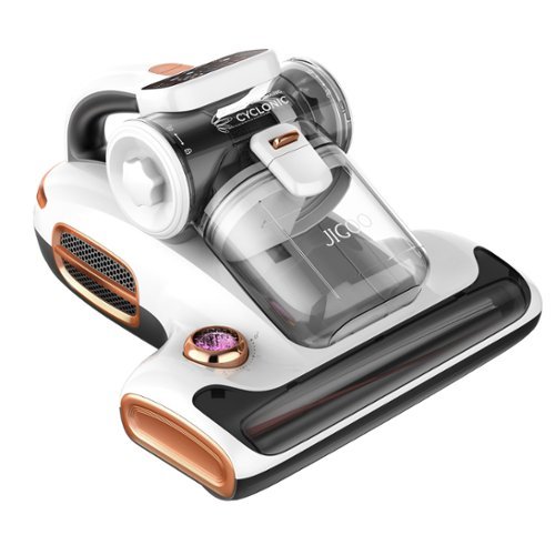 JIGOO T600 Mattress Vacuum Cleaner with UV-C Light 15Kpa Suction 700W Powerful Double-Cup Handheld Vacuums HEPA White - White