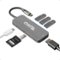 Plugable - 7-in-1 USB C Hub Multiport Adapter, 100W Charging - Gray-Front_Standard