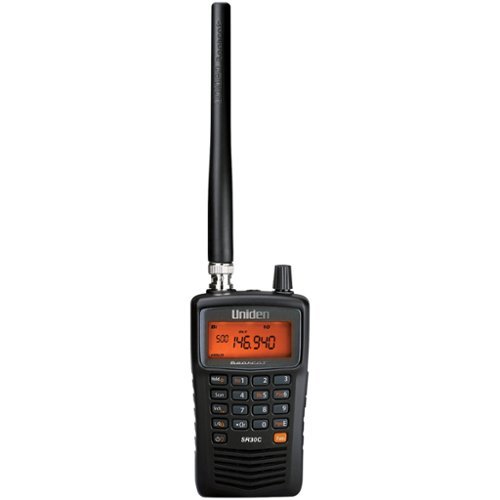 Uniden - Bearcat Compact Handheld Analog Scanner, SR30C - Black-Front_Standard 