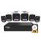 Defender - AI POWERED Sentinel 4K Ultra HD Wired 8 Channel PoE NVR Security System, 6 Metal Cameras & 1TB HDD - White-Front_Standard