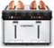 Chefman - Smart Touch 4 Slice Digital Toaster with 6 Touchscreen Shade Settings - Stainless Steel-Front_Standard