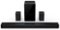 TCL - Q85H Q Class 7.1.4 Channel Sound Bar with Dolby Atmos, Wireless Subwoofer, and Wireless Surround Speakers - Black-Front_Standard