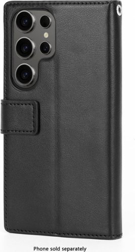 SaharaCase Indy Series Leather Folio Wallet Case for Samsung Galaxy S25 Ultra - Scorpion Black WORLDWIDE DELIVERY