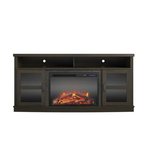 Ameriwood Home - Ayden Park Fireplace TV Stand (65") - Espresso-Front_Standard 
