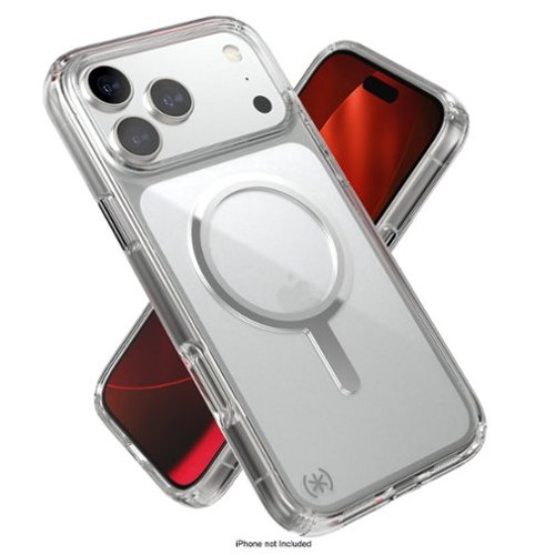 Speck Presidio Perfect Clear with MagSafe Case for Apple iPhone 17 Pro Max - Clear/Silver SHOP ONLINE