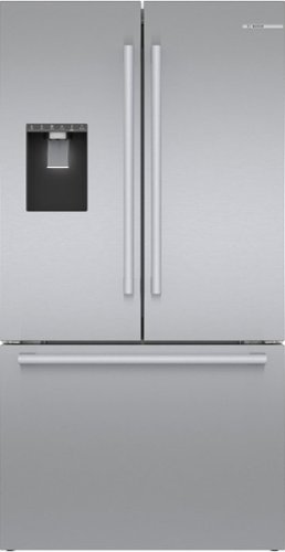 Bosch - 500 Series 21 Cu. Ft. Bottom-Freezer French Door Counter-Depth Refrigerator with External Water and Ice - Stainless Steel