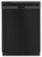Amana - 24" Built-In Dishwasher - Black-Front_Standard