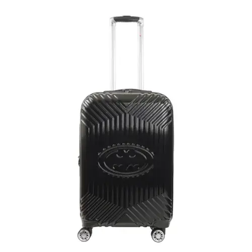 Front. Ful - Dc Comics Batman 3D Molded Hardside Abs 25 inch Luggage - BLACK.