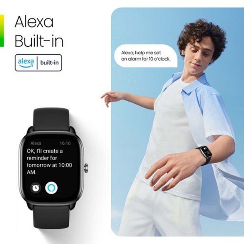 Amazfit GTS 4 Mini Smartwatch 41.9 mm Aluminum Alloy - Midnight Black BUY IN NEW ZEALAND