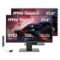 MSI - 24'' FHD VA Monitor, Anti Glare, Anti Flicker Free, VESA Mount, Low Blue Light, HDMI & DKZ Hub - Black-Front_Standard