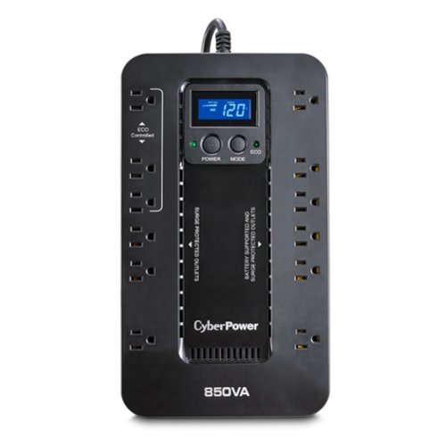 CyberPower - 850VA Ecologic Battery Back-Up System - Black-Front_Standard 
