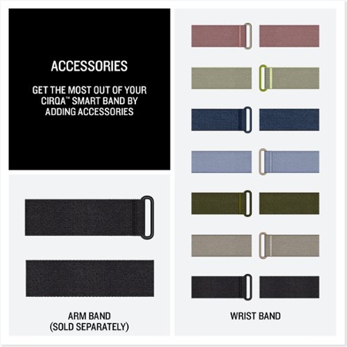 Garmin CIRQA Smart Band, Adjustable Black, S-M - Black - (2026) GLOBAL SHIPPING
