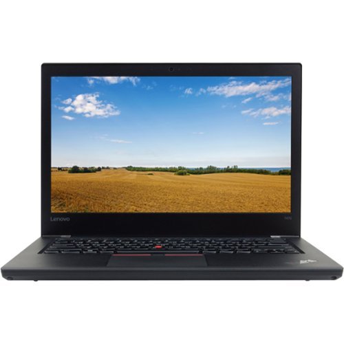 Refurbished Lenovo T470 Laptop, Core i7-7600U 2.8GHz, 16GB, 512GB SSD, 14" FHD, Win10P64, CAM, TOUCH, A GRADE - Black-Front_Standard 