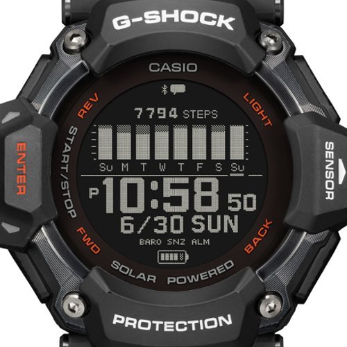 Casio G-Shock Move 52mm Heart Rate + GPS Solar Assist Resin Strap Smartwatch - Black WORLDWIDE DELIVERY