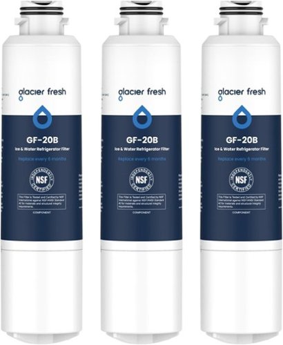 GLACIER FRESH - Compatible with Samsung DA29-00020B Refrigerator Water Filter (3 PACK)-Front_Standard 