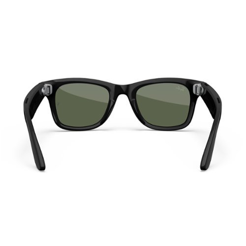 Ray-Ban Meta Wayfarer Large glasses with Meta AI, Audio, Photo, Video Compatibility - Green Lenses - Shiny Black BUY IN MIDDLE EAST