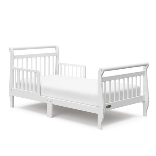 Graco - Classic Sleigh Toddler Bed - White-Front_Standard 