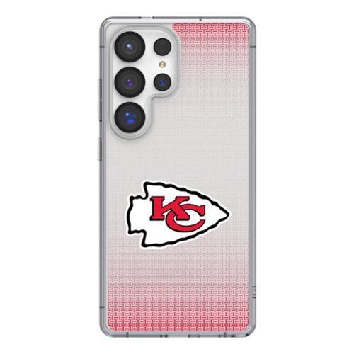 Keyscaper - NFL - Kansas City Chiefs Linen Logo Galaxy Clear Case - S24 - Multicolor-Front_Standard 