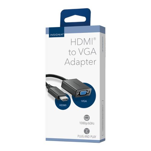 Insignia™ HDMI to VGA Adapter - Cool gray WHERE TO BUY