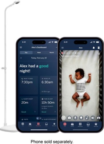 Nanit - Pro Smart Baby Monitor & Floor Stand - White-Front_Standard