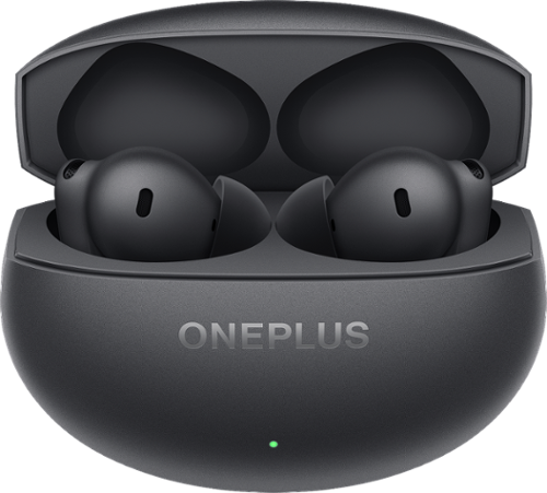 OnePlus - Buds 4 True Wireless Earbuds – Noise Cancelling, Long Battery Life, Smart Controls - Storm Gray-Front_Standard 