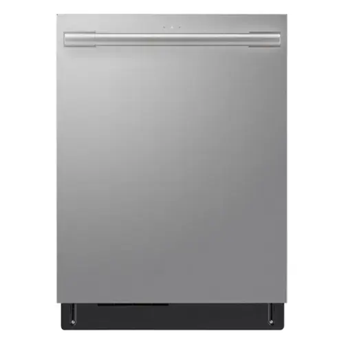 Front. SKS - 24-inch Professional Top Control Built-In Stainless Steel Tub Smart Dishwasher with 3rd Rack and PowerSteam, 40 dBA - Stainless Steel.