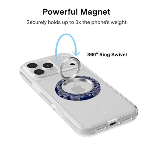 VELVET CAVIAR Phone Accessory Gift Set - Universal MagSafe Wallet, MagSafe Grip Ring & Phone Charm - Midnight Blossom WORLDWIDE DELIVERY
