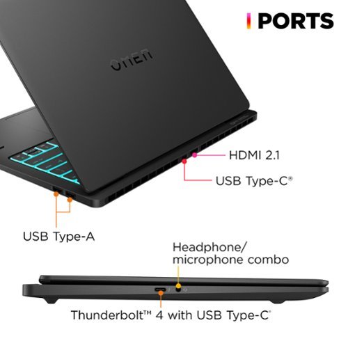 HP OMEN Transcend 14 120Hz 3K OLED Gaming Laptop - Intel Core Ultra 9-185H - 32GB Memory - NVIDIA GeForce RTX 4070 - 1TB SSD - Shadow Black WORLDWIDE DELIVERY